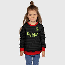 Свитшот детский Карим Бензема Реал Мадрид форма 2223 третья, цвет: 3D-красный — фото 2