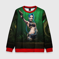 Свитшот детский Jinx Arcane league, цвет: 3D-красный