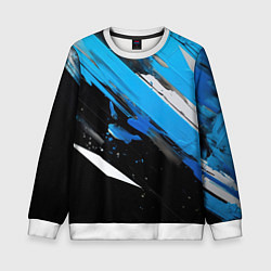 Свитшот детский Black blue white, цвет: 3D-белый