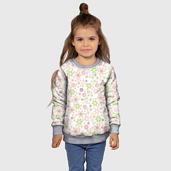 Свитшот детский Ромашечки, цвет: 3D-меланж — фото 2
