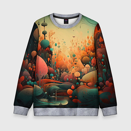 Детский свитшот Загадочное измерение / 3D-Меланж – фото 1