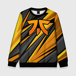 Свитшот детский Fnatic - киберспорт желтый, цвет: 3D-черный