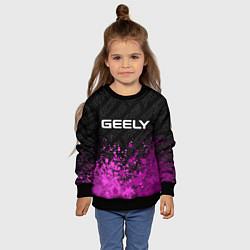 Свитшот детский Geely pro racing: символ сверху, цвет: 3D-черный — фото 2