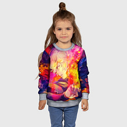 Свитшот детский Габимару Адский Рай, цвет: 3D-меланж — фото 2