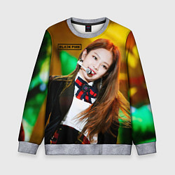 Свитшот детский Blackpink Jennie Kim, цвет: 3D-меланж