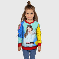 Свитшот детский Blackpink winter style, цвет: 3D-красный — фото 2