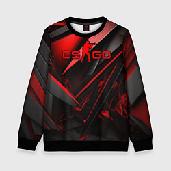 Детский свитшот CS GO black red