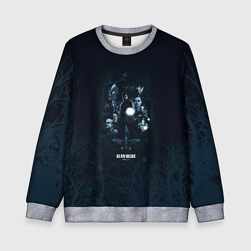 Детский свитшот Персонажи Alan Wake / 3D-Меланж – фото 1