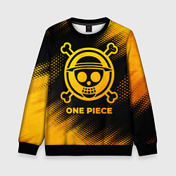 Свитшот детский One Piece - gold gradient, цвет: 3D-черный