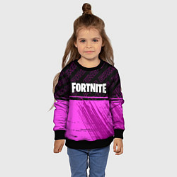 Свитшот детский Fortnite pro gaming: символ сверху, цвет: 3D-черный — фото 2