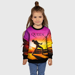 Свитшот детский Queen Фредди Меркьюри, цвет: 3D-черный — фото 2
