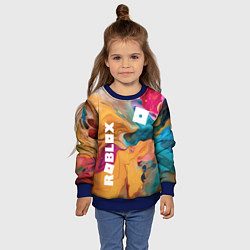 Свитшот детский Roblox Logo Color, цвет: 3D-синий — фото 2
