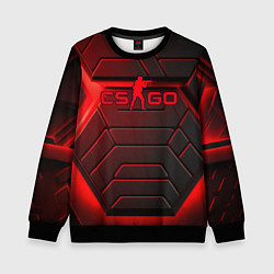 Свитшот детский Red neon CS GO, цвет: 3D-черный