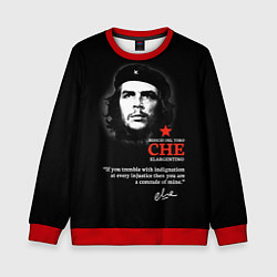 Свитшот детский Che Guevara автограф, цвет: 3D-красный