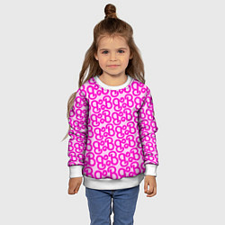 Свитшот детский Логотип Барби - буква B, цвет: 3D-белый — фото 2