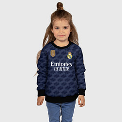 Свитшот детский Винисиус Жуниор Реал Мадрид форма 2324 гостевая, цвет: 3D-черный — фото 2