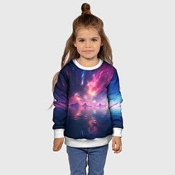 Свитшот детский Space and islands, цвет: 3D-белый — фото 2