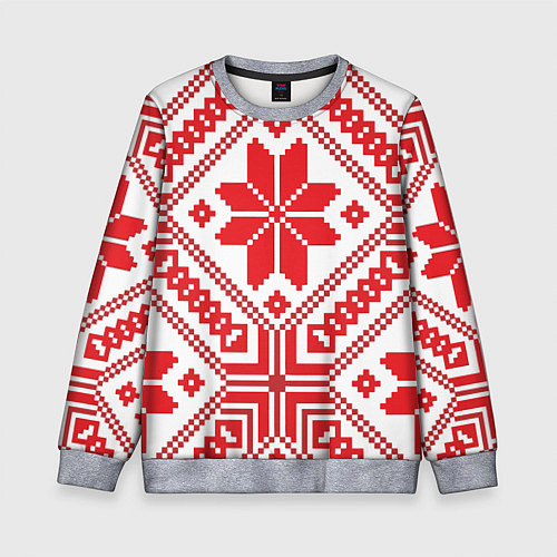 Детский свитшот Национальный / 3D-Меланж – фото 1