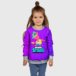 Свитшот детский Doug Brawl Stars, цвет: 3D-меланж — фото 2