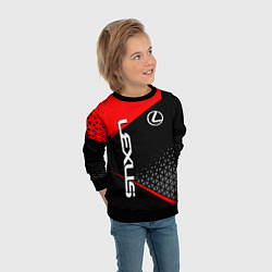 Свитшот детский Lexus - red sportwear, цвет: 3D-черный — фото 2