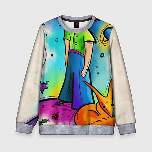 Детский свитшот Le Petit Prince / 3D-Меланж – фото 1