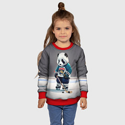 Свитшот детский Panda striker of the Florida Panthers, цвет: 3D-красный — фото 2