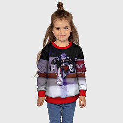 Свитшот детский Sergey Bobrovsky - goalkeeper - Columbus blue jack, цвет: 3D-красный — фото 2