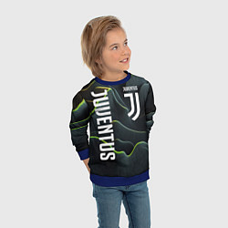 Свитшот детский Juventus dark green logo, цвет: 3D-синий — фото 2