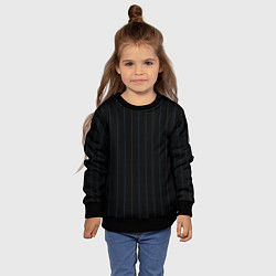 Свитшот детский Чёрно-синий полосатый, цвет: 3D-черный — фото 2