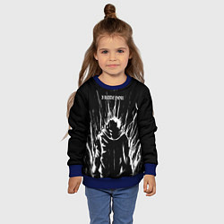 Свитшот детский Итадори в ярости - Магическая битва, цвет: 3D-синий — фото 2