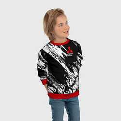 Свитшот детский Mitsubishi - белый пятна, цвет: 3D-красный — фото 2