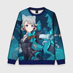 Свитшот детский Lynette Genshin Impact, цвет: 3D-синий