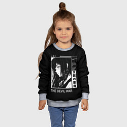 Свитшот детский Йор демон войны - Человек бензопила, цвет: 3D-меланж — фото 2