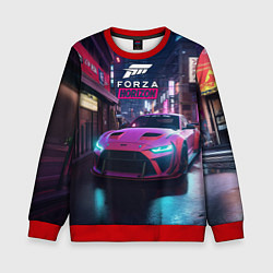 Свитшот детский Forza night racing, цвет: 3D-красный