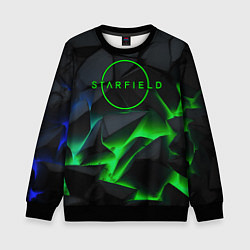 Свитшот детский Stafield logo green fire, цвет: 3D-черный