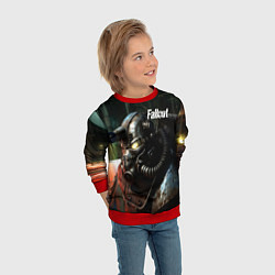 Свитшот детский Fallout dark style, цвет: 3D-красный — фото 2