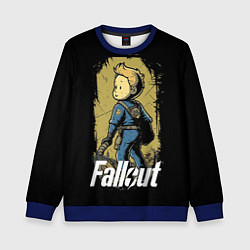 Свитшот детский Fallout boy, цвет: 3D-синий