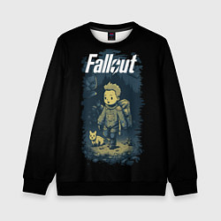 Свитшот детский Fallout boy, цвет: 3D-черный