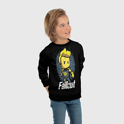 Свитшот детский Fallout boy, цвет: 3D-черный — фото 2