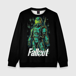 Свитшот детский Fallout poster style, цвет: 3D-черный