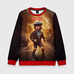 Свитшот детский ACDC boy, цвет: 3D-красный