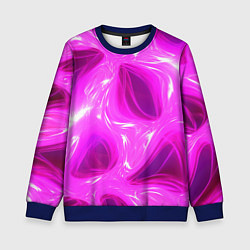 Свитшот детский Обтекаемый розовый, цвет: 3D-синий
