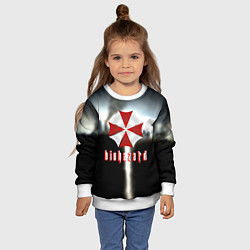 Свитшот детский Raccoon city, цвет: 3D-белый — фото 2