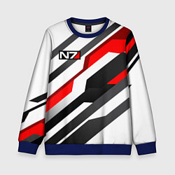 Свитшот детский Mass effect - white uniform n7, цвет: 3D-синий