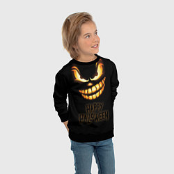 Свитшот детский Страшный Джек - хэллоуин, цвет: 3D-черный — фото 2