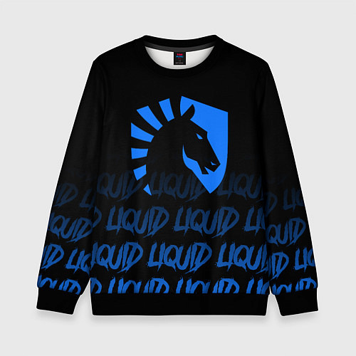 Детский свитшот Team Liquid style / 3D-Черный – фото 1
