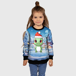 Свитшот детский Год дракона 2024, цвет: 3D-черный — фото 2