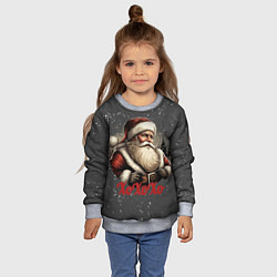 Свитшот детский Санта лого, цвет: 3D-меланж — фото 2