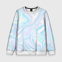 Детский свитшот Абстракция голубая плазма