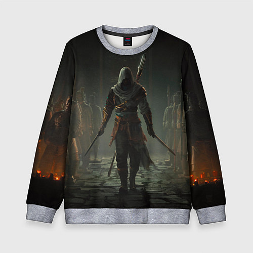 Детский свитшот Герой assassins creed jade / 3D-Меланж – фото 1